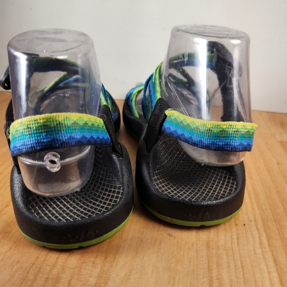 CHACO Sandals Womens 6 Blue Green Textile Strappy Outdoor Hiking Z/2 Shoe - Picture 10 of 13